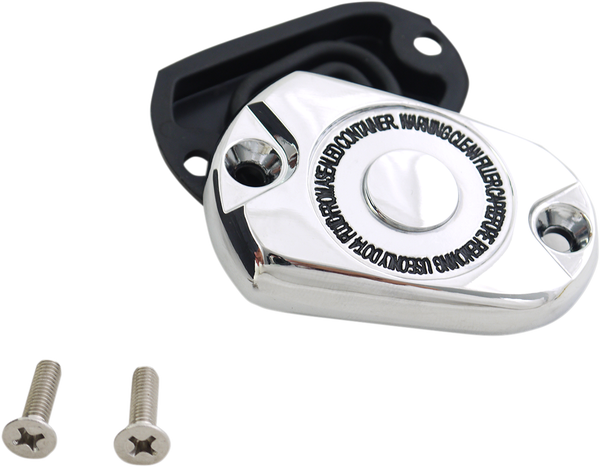 Rear Brake Master Cylinder Cover Kit Chrome, 2, nordicamoto.ro