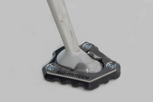 Sidestand Foot Extension Black, Silver -2