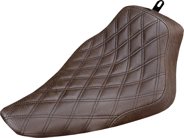 Renegade Lattice Stitch Solo Seat Brown, 1, nordicamoto.ro