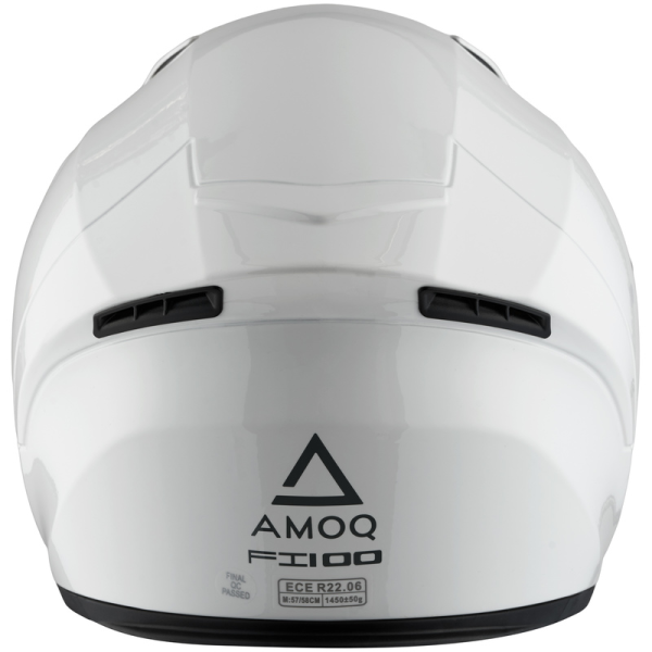 Cască moto AMOQ FI100 Solid alb XS, 4, nordicamoto.ro