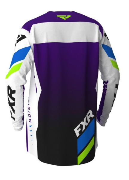 Tricou FXR Revo MX White/Purple/Lime-0