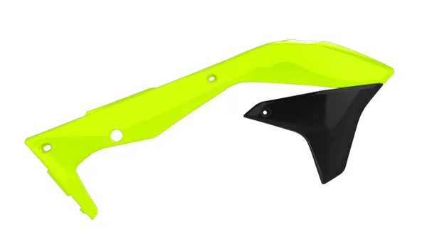 Radiator Covers For Kawasaki Black, Yellow-0