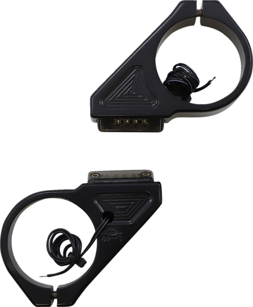 Fork Mount Turn Signals Black, 1, nordicamoto.ro