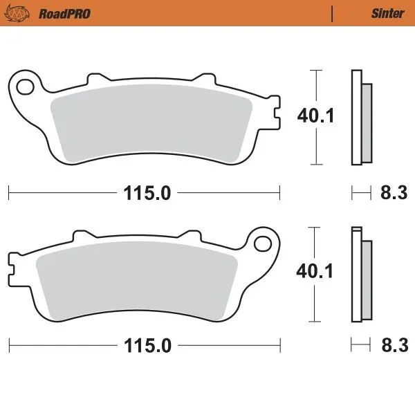 Roadpro Sinder Brake Pad Rear-0