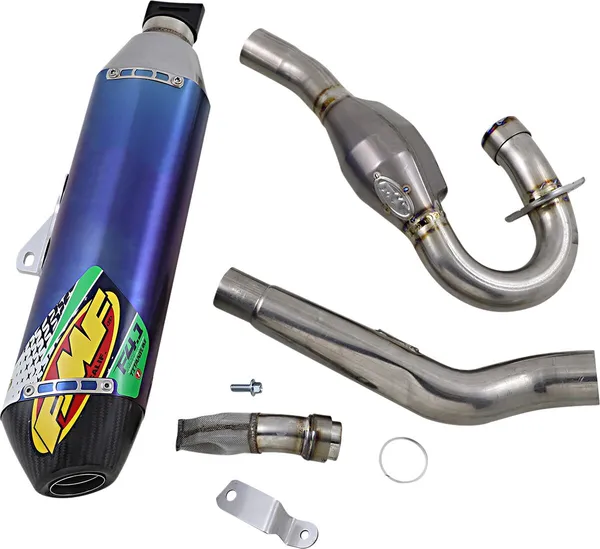 Factory 4.1 Rct Exhaust System Anodized Blue-0