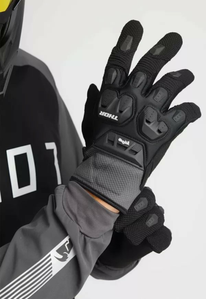 THOR Terrain Gloves Gray, Black -0