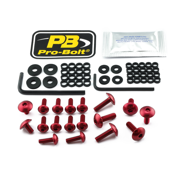 Fairing Bolt Kit For Honda Red, 1, nordicamoto.ro