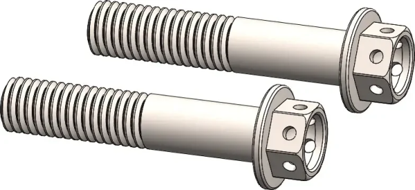 Șurub adaptor Racing argintiu, 1, nordicamoto.ro