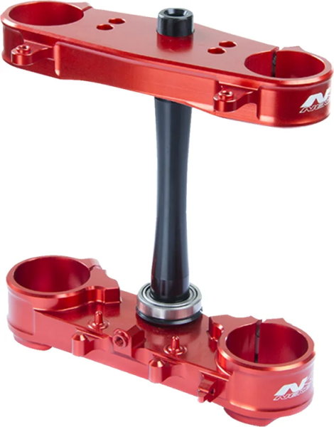 Alloy Triple Clamp Red, 1, nordicamoto.ro