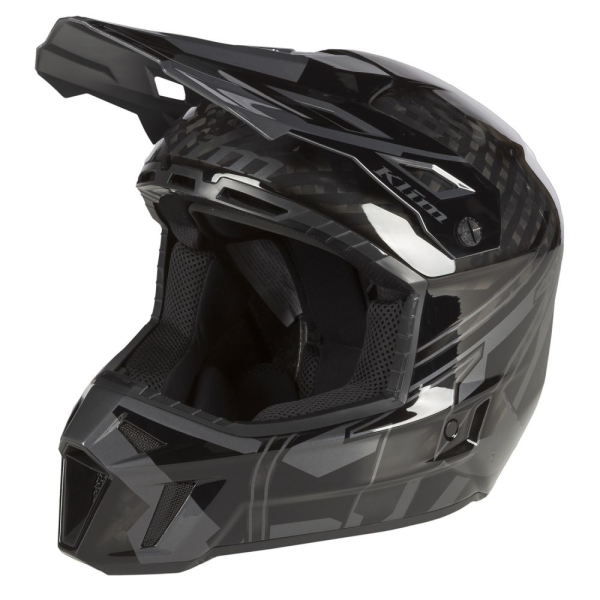 Casca Snowmobil Klim F3 Carbon Pro ECE Ascent Black - Asphalt-4