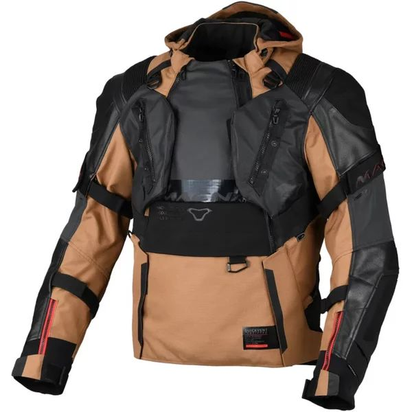 Geaca textil impermeabila touring/adventure MACNA TRYTON Night Eye™ XL Maro/Negru, 36, nordicamoto.ro