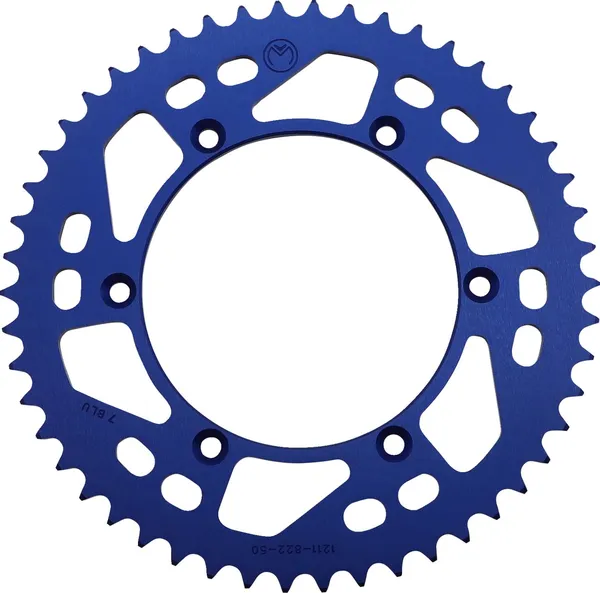 MOOSE RACING Rear Aluminum Sprocket Blue 