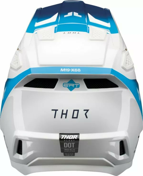 THOR Fleet Storm Helmet White, Blue -3