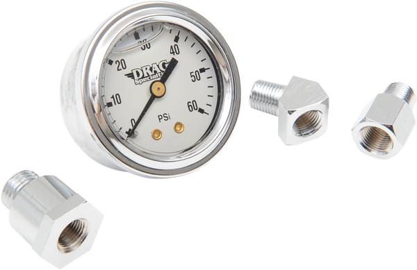 1-3/4(r) Deluxe Liquid-filled Oil Gauge Kit Black, 2, nordicamoto.ro