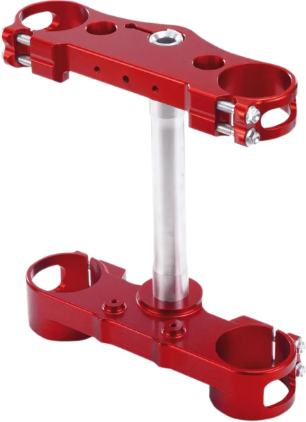 Mx-en Triple Clamps Red-1