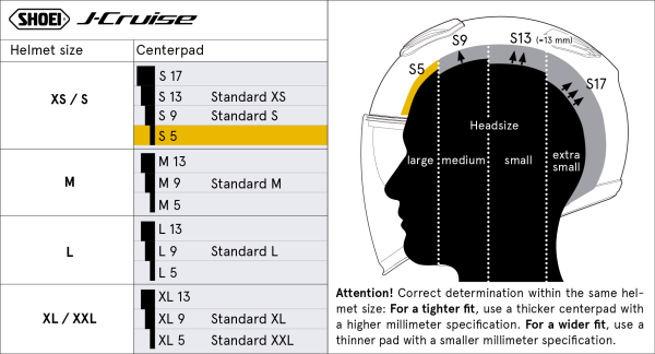 Captuseala casca SHOEI JCR Type-D XL13-0
