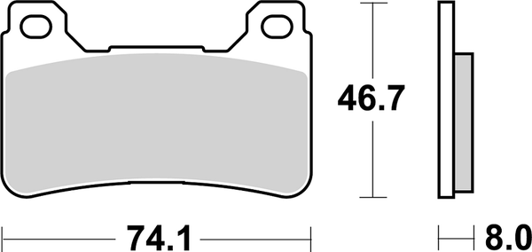 Ds Racing Dual Sintered Brake Pads, 2, nordicamoto.ro