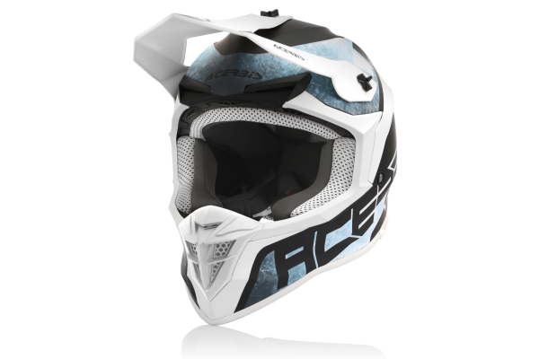 Casca Acerbis Linear White/Light Blue-0