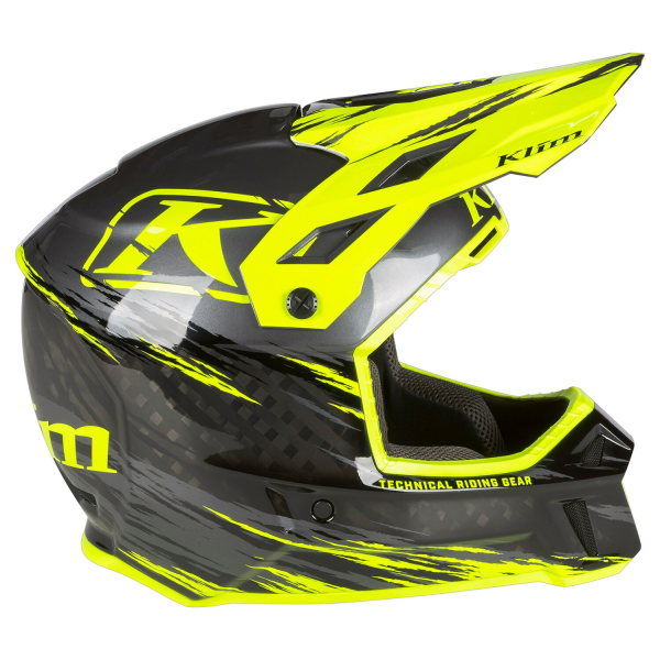 Casca Snowmobil Klim F3 Carbon Pro ECE Ascent Black - Asphalt-10
