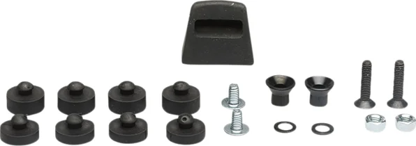 Set adaptor pentru raft din oțel, negru, 1, nordicamoto.ro