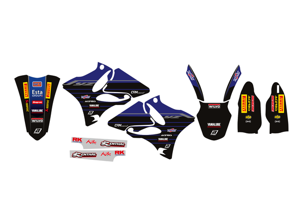 Blackbird Racing Replica Factory Team Yamaha 2022 Graphics Kit Black, Blue, 2, nordicamoto.ro