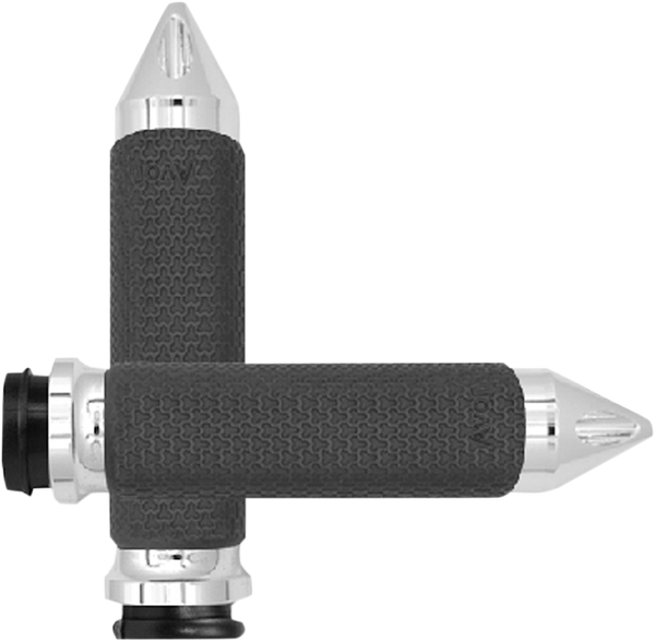 Vibration Dampening Memory Foam Grips Silver, 1, nordicamoto.ro