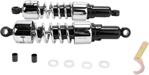 412 Series Cruiser Shocks Black, Chrome, 1, nordicamoto.ro