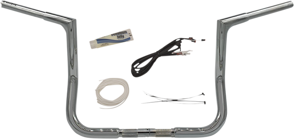 1-1/4(r) Ez Install Flat Top Handlebar Kit Silver, 1, nordicamoto.ro
