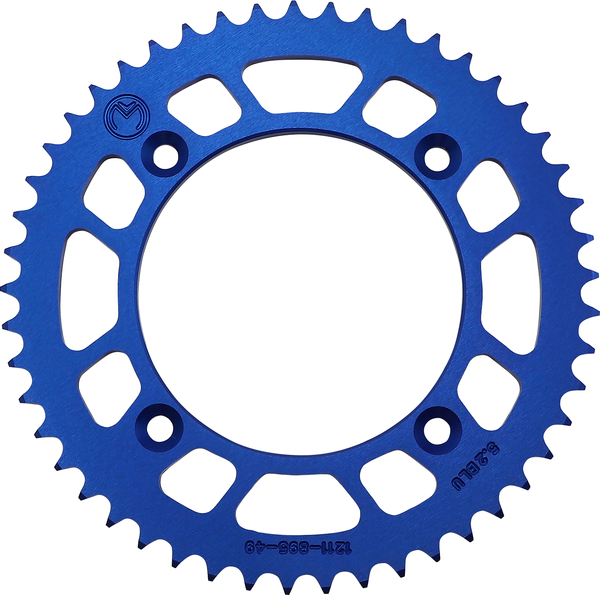 MOOSE RACING Rear Aluminum Sprocket Blue, 3, nordicamoto.ro