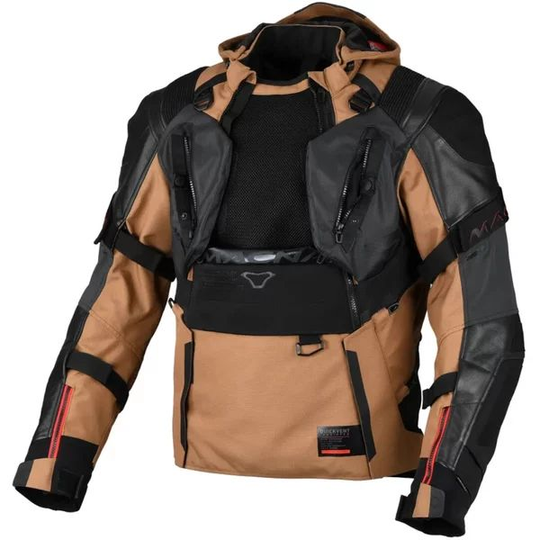 Geaca textil impermeabila touring/adventure MACNA TRYTON Night Eye™ XL Maro/Negru, 27, nordicamoto.ro