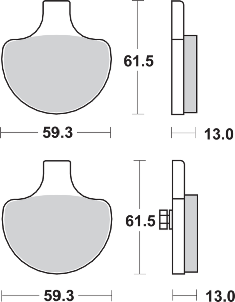 Plăcuțe de frână din metal sinterizat pentru Harley/Buell, 2, nordicamoto.ro