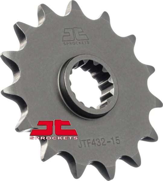 JT SPROCKETS Pinion față pentru arbore intermediar, finisaj natural, 1, nordicamoto.ro