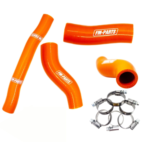 Kit Furtune Radiator Silicon KTM/Husqvarna 2020-2023  Portocalii Fm-parts, 4, nordicamoto.ro
