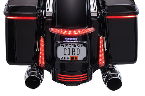 Latitude Taillight And License Plate Mount Black, 1, nordicamoto.ro