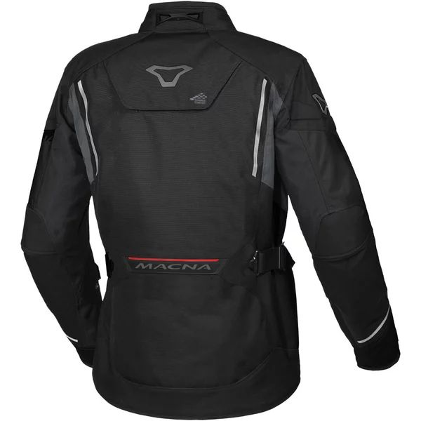 Geaca textil impermeabila touring/adventure MACNA MUNDIAL S Gri/Negru/Rosu, 3, nordicamoto.ro