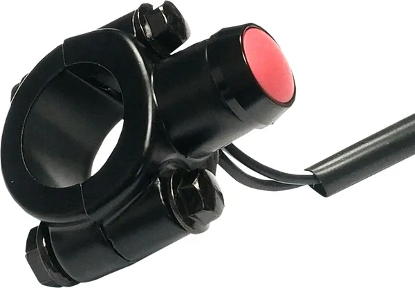 Momentary Switch For 7/8” Handlebar Black-0