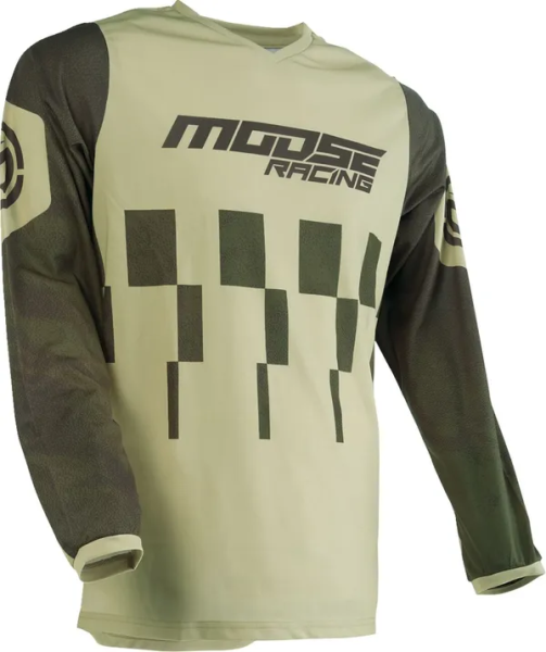 Tricou Moose Racing Qualifier Green/Tan-3