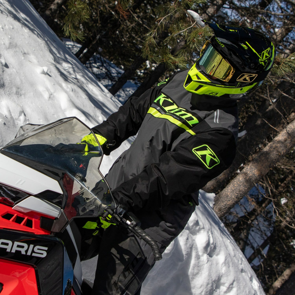 Geaca Snowmobil Klim Kaos Insulated Black - Electric Blue Lemonade-24