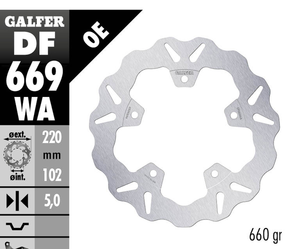 Wave® Brake Rotor Silver, 1, nordicamoto.ro