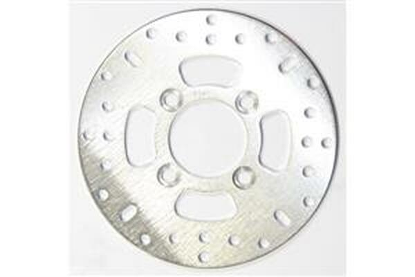 Round D-series Scooter Brake Rotor Silver, Stainless Steel, 1, nordicamoto.ro