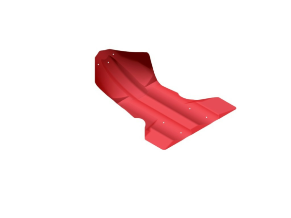 Skinz Float Plate Red 2011-2015 Polaris Pro Ride Chassis RMK / Assault (Fits all, 1, nordicamoto.ro