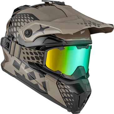 CKX Helmet + Goggles TITAN Viper Titanium M, 1, nordicamoto.ro
