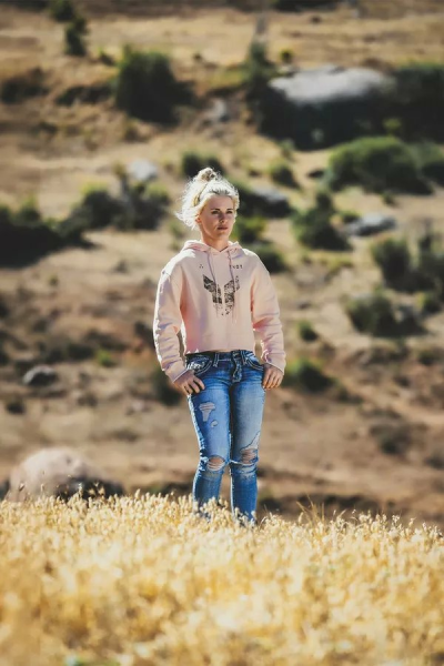 Hanorac Dama Thor Crop Noise Pink-1