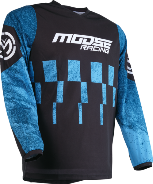 Tricou Moose Racing Qualifier Black/Blue-3