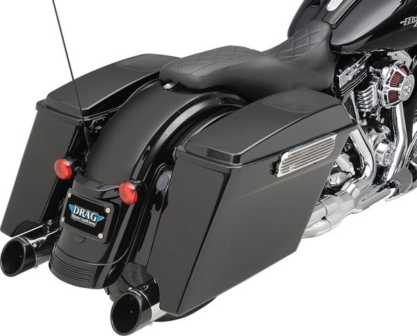 Curved License Plate Mount With Frame Gloss Black, 2, nordicamoto.ro