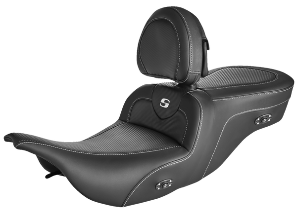 Heated Roadsofa Carbon Fiber Seat Black, 1, nordicamoto.ro