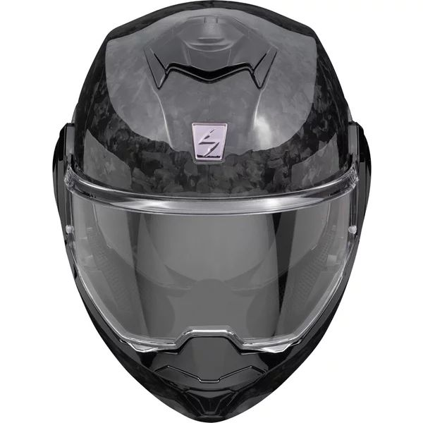 Casca modulara flip-back SCORPION EXO-TECH EVO ONYX SOLID CARBON M Negru, 3, nordicamoto.ro