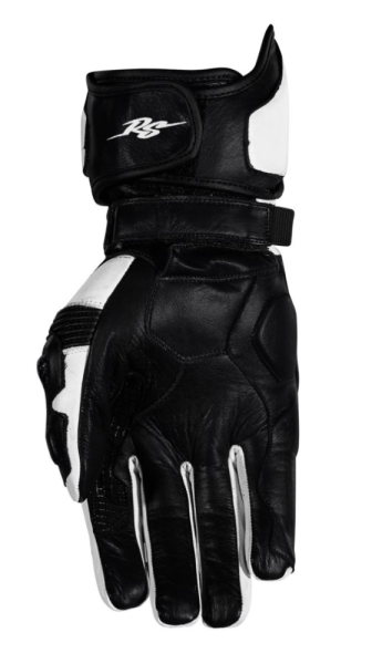 Manusi Piele Rusty Stitches Marc Black/White-0