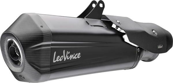 Tobă de eșapament LeoVince LV-12 R Black Edition Slip-On pentru Honda CRF1000L Africa Twin, 1, nordicamoto.ro