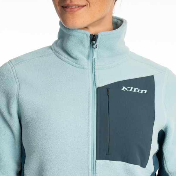 Geaca Dama Klim Darby Canyon Fleece Reflecting Pond - Milky Blue-14